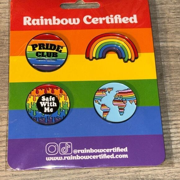 Rainbow Certified pride enamel pins - Picture 1 of 7